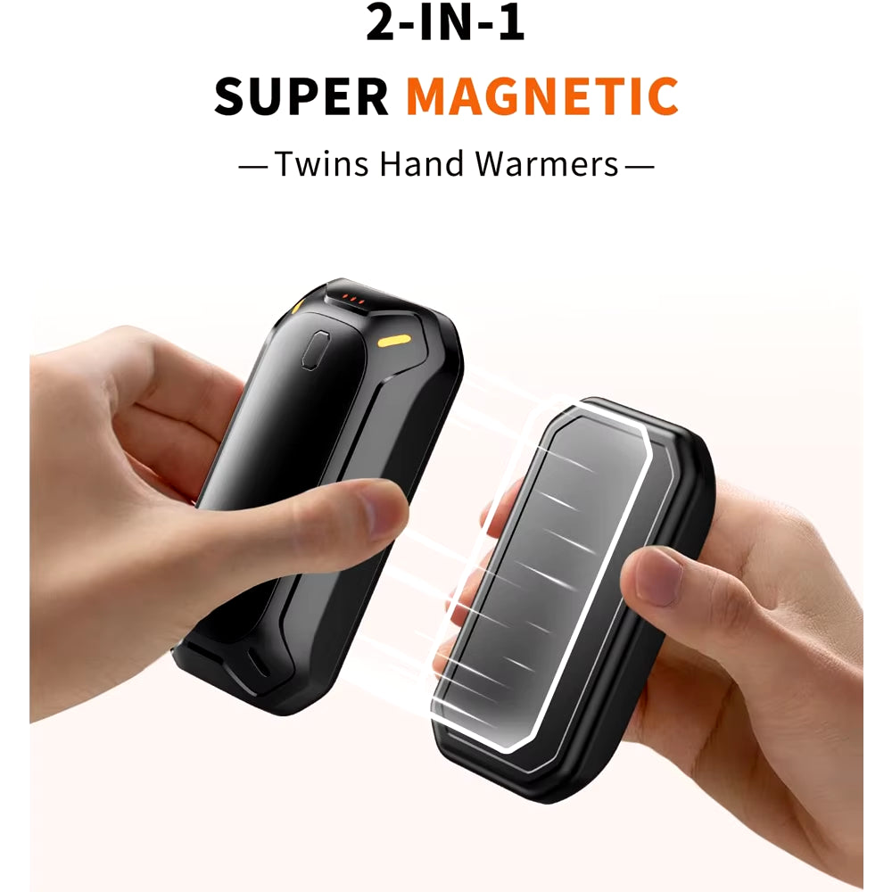 2-Pack Rechargeable Electric Hand Warmers – Long-Lasting, Double-Sided Heating for All-Day Warmth