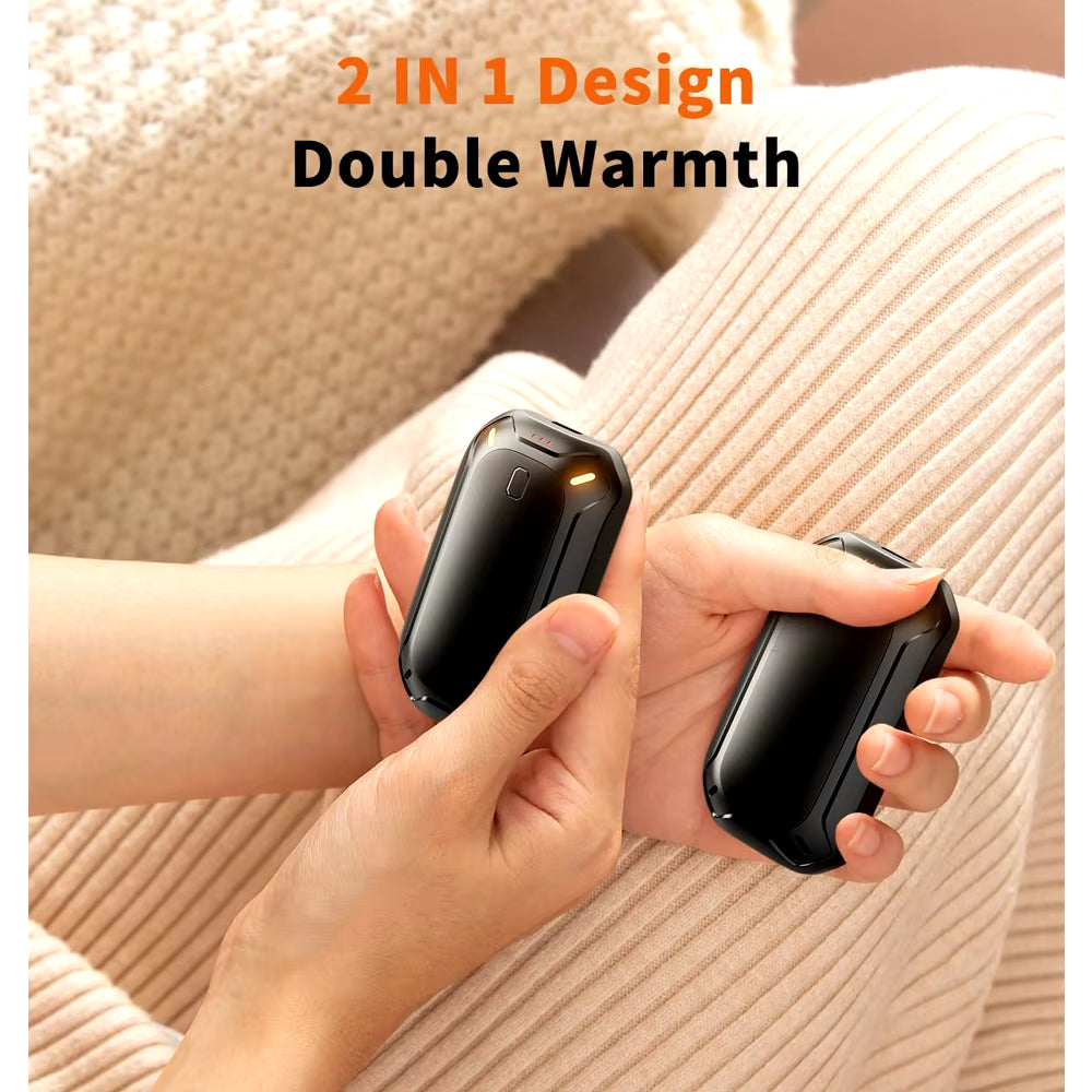 2-Pack Rechargeable Electric Hand Warmers – Long-Lasting, Double-Sided Heating for All-Day Warmth